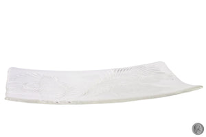 Glass Peacock Tray (Clear)