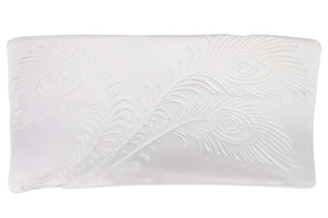 Glass Peacock Tray (Clear)