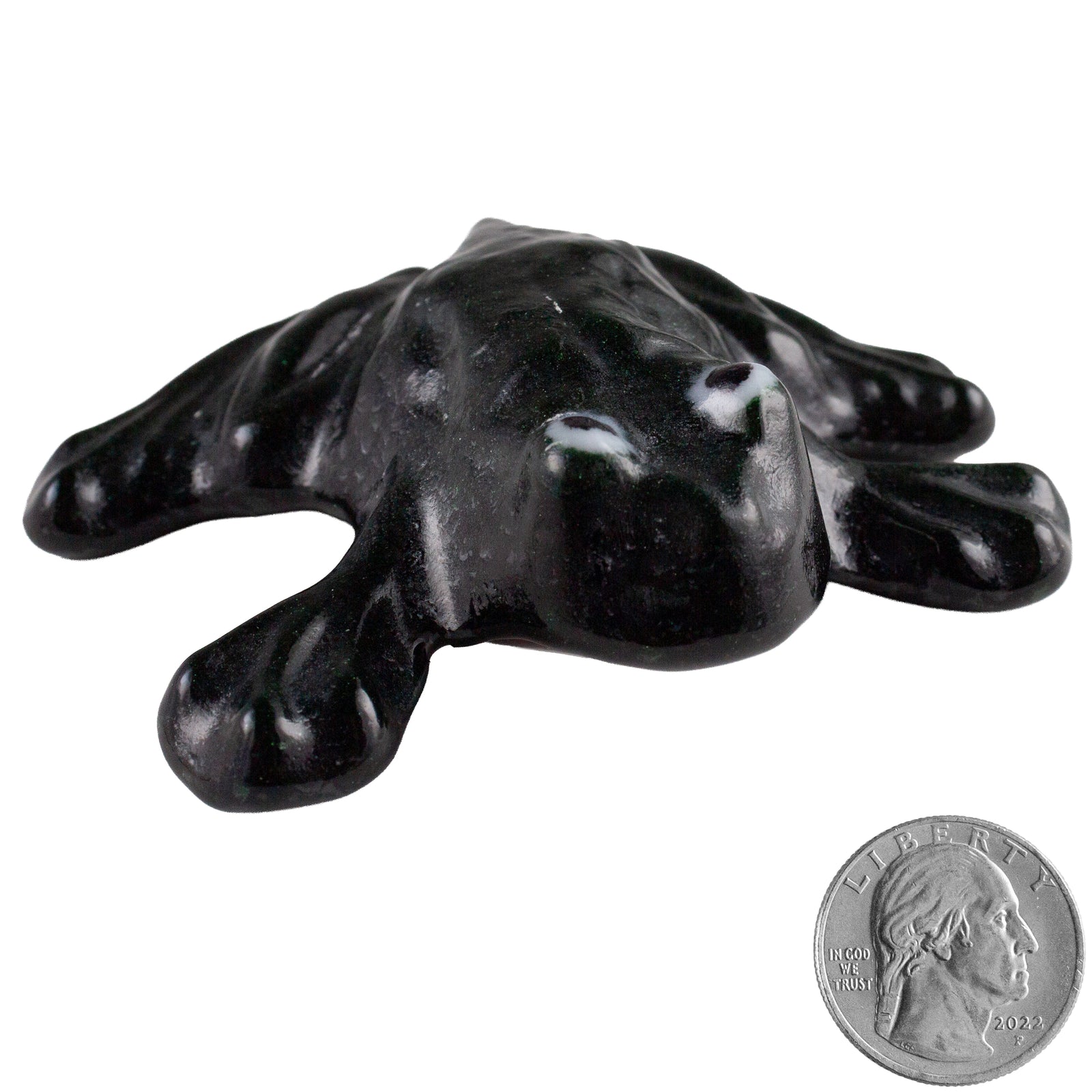 Glass Sitting Frogs
