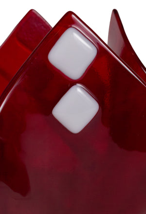 Red and White Vase