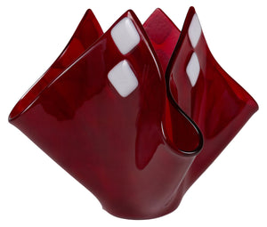 Red and White Vase