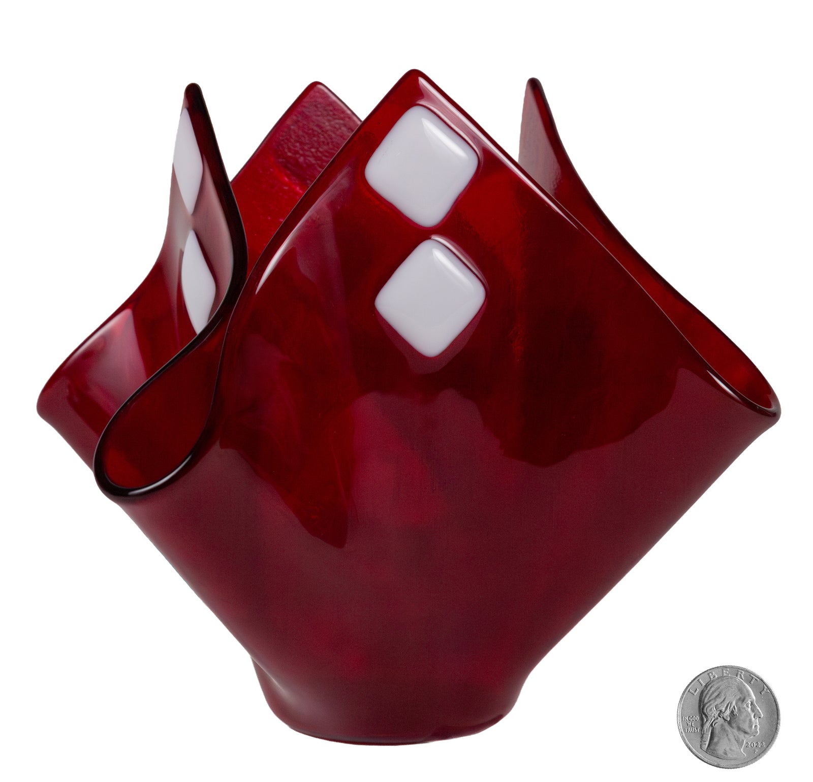 Red and White Vase