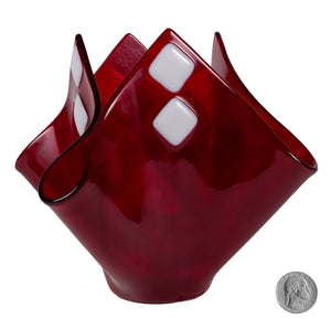 Red and White Vase