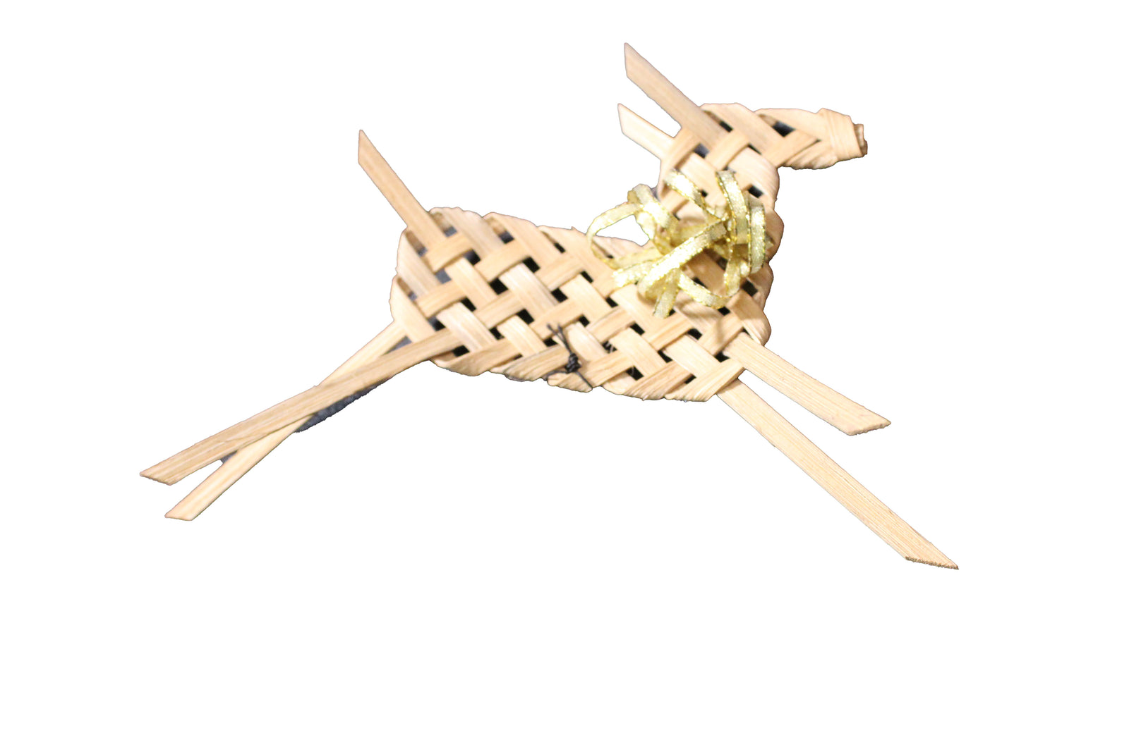 Woven Deer Ornament