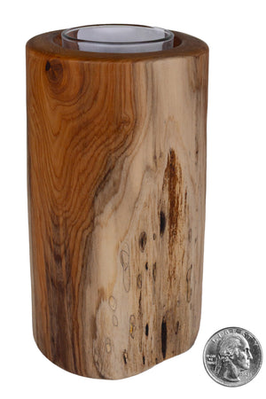 Natural Edge Cedar Votive Candle Holder