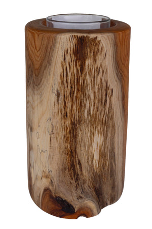 Natural Edge Cedar Votive Candle Holder