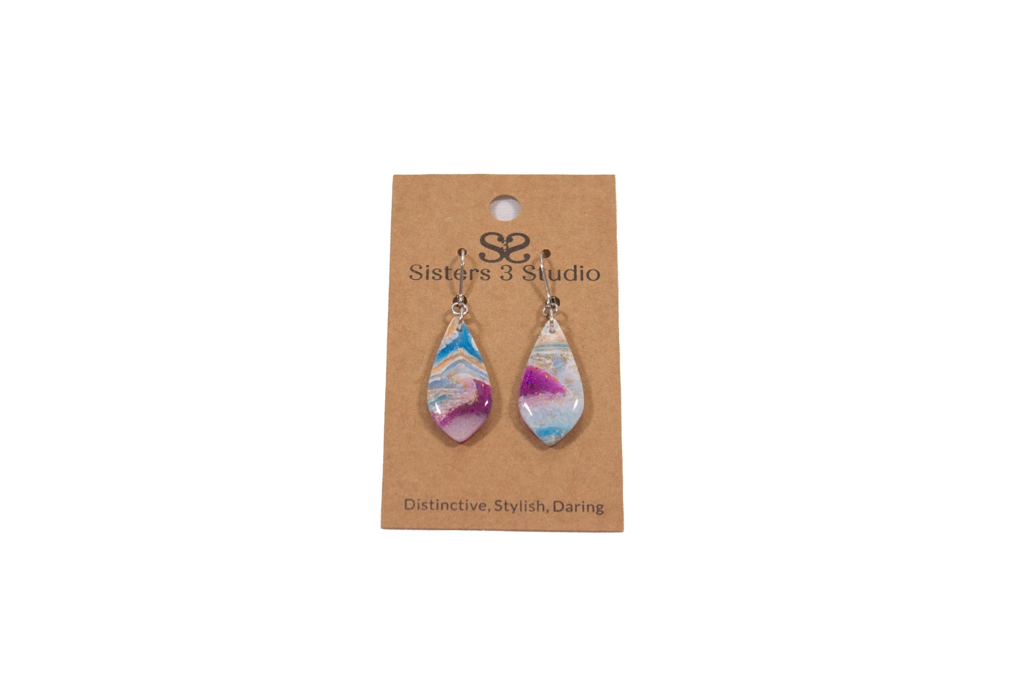Geode Polymer Clay Jewelry