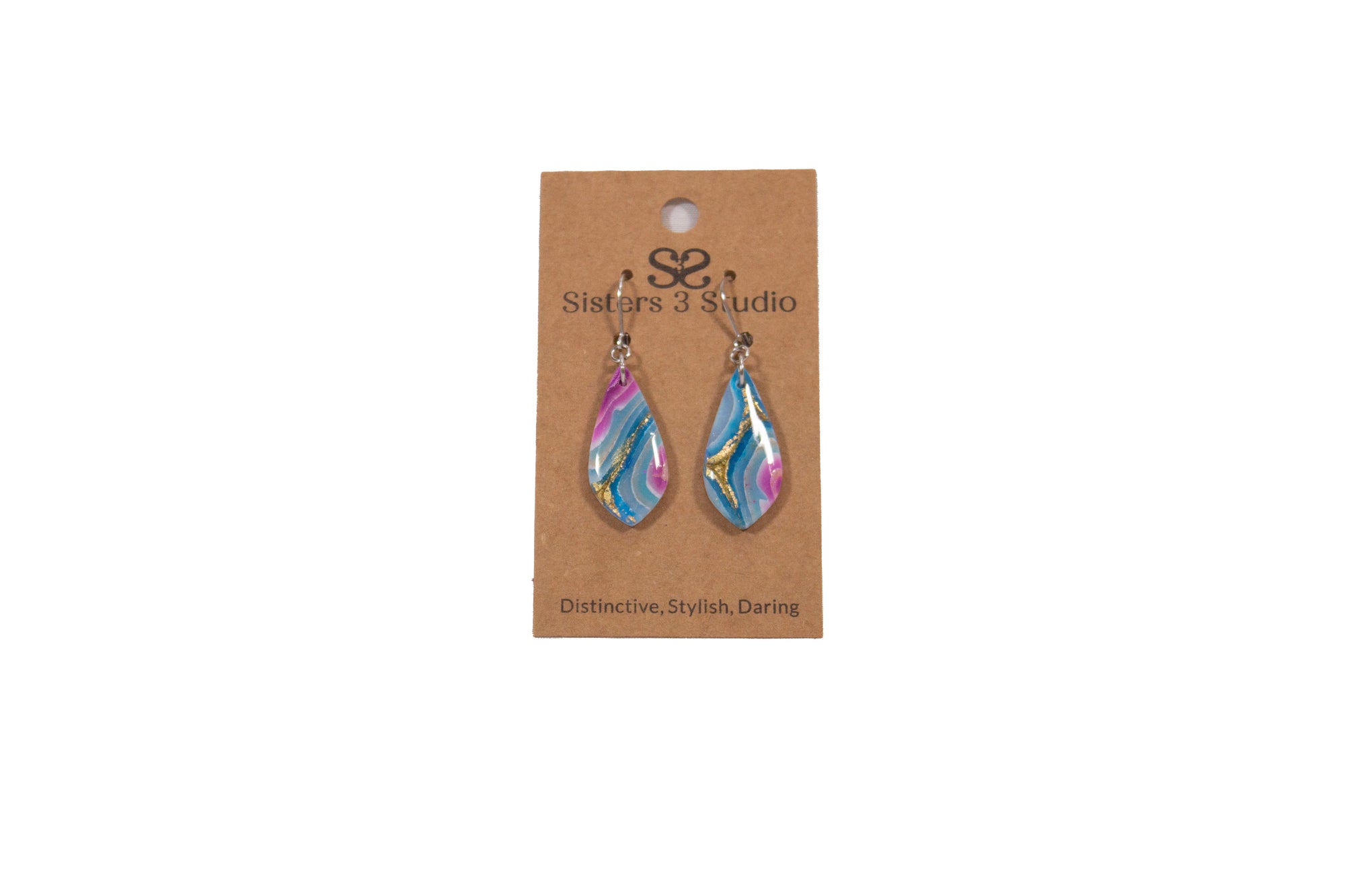 Geode Polymer Clay Jewelry