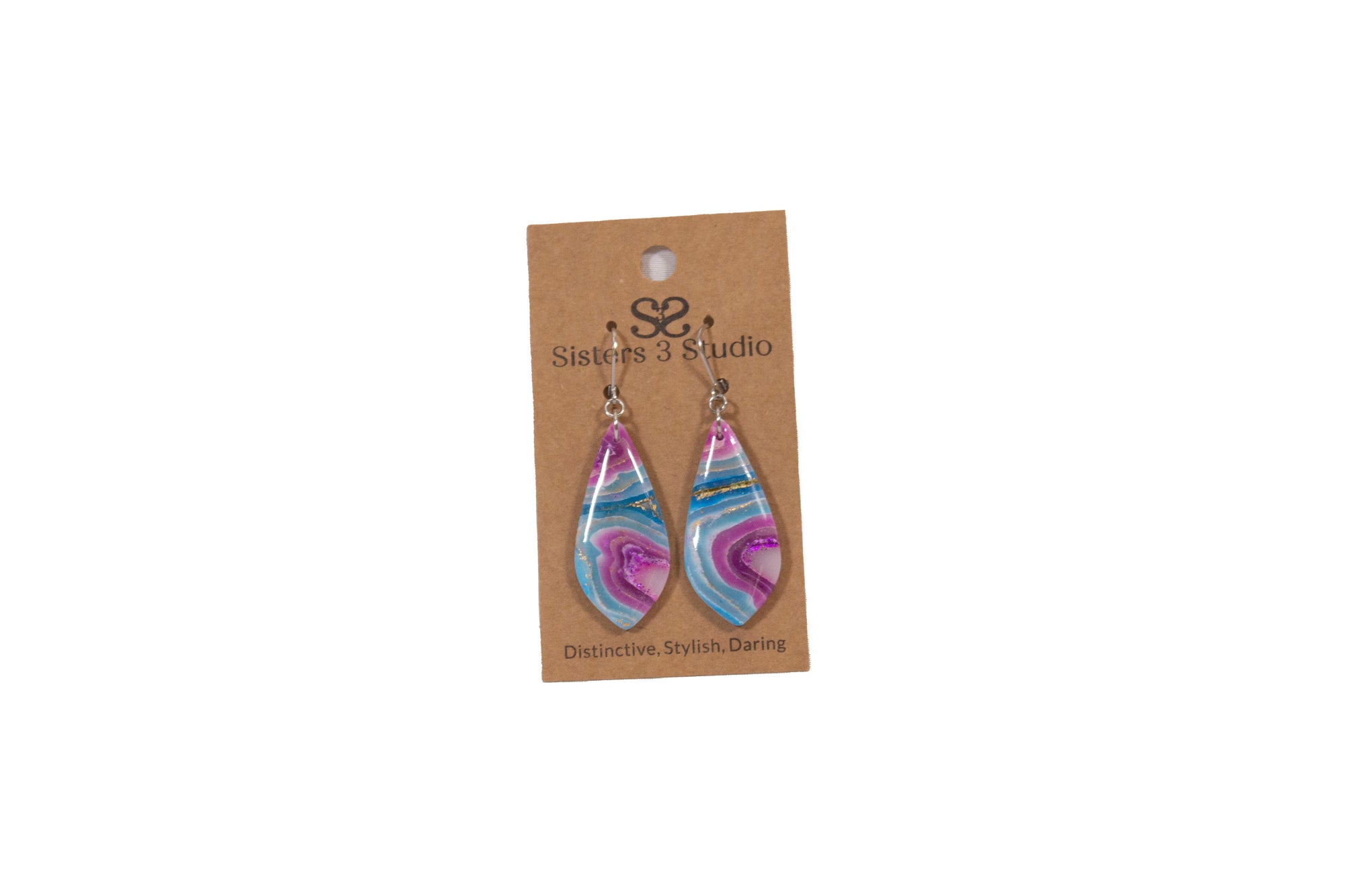 Geode Polymer Clay Jewelry