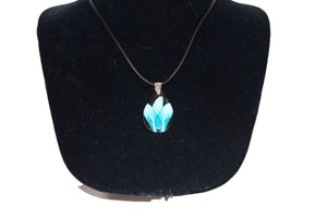Turquoise Feather Polymer Clay Jewelry