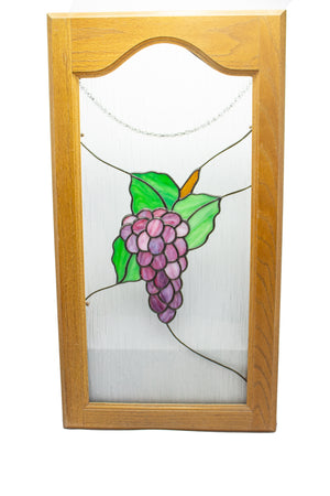 Framed 3D Grapes Stained Glass (15x27.25)