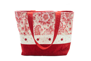 Little Red Buttons Bag
