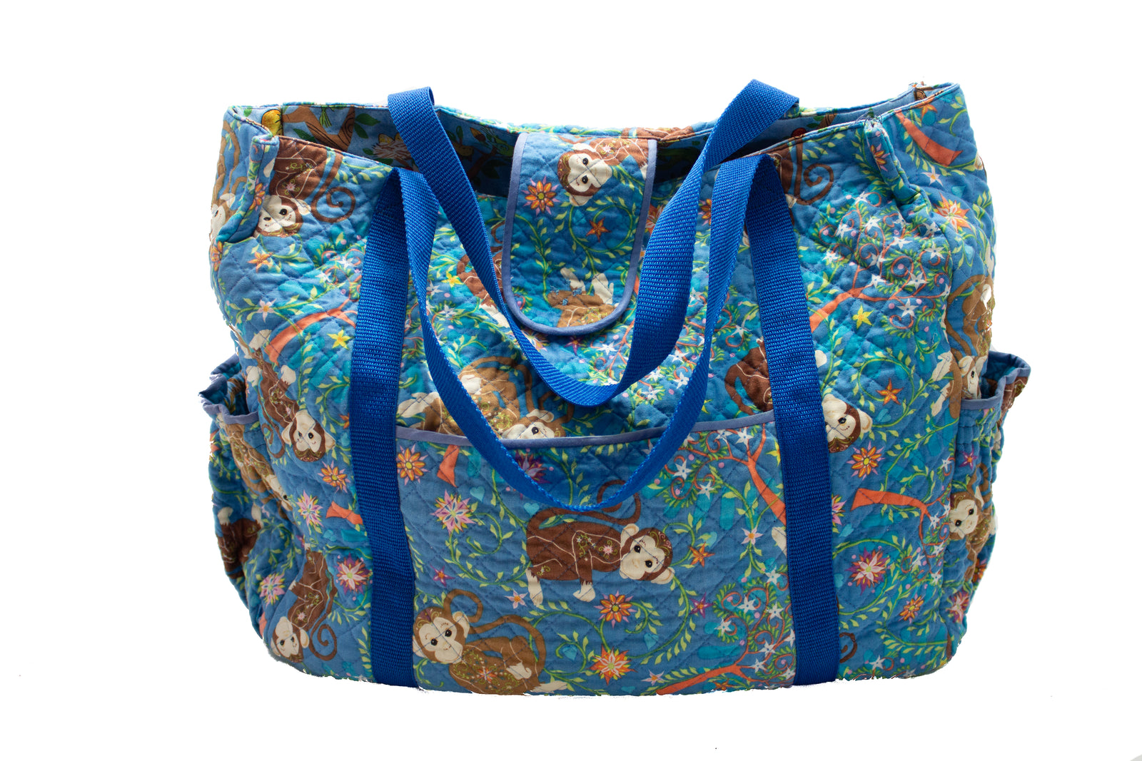Quilted Diaper Bag Set (Monkey)