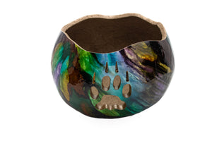 Stained Bear Claw Gourd Bowl