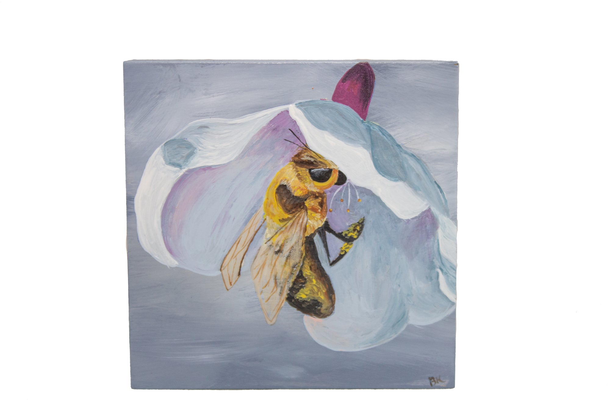 Honey Bee Block Painting (4x4)