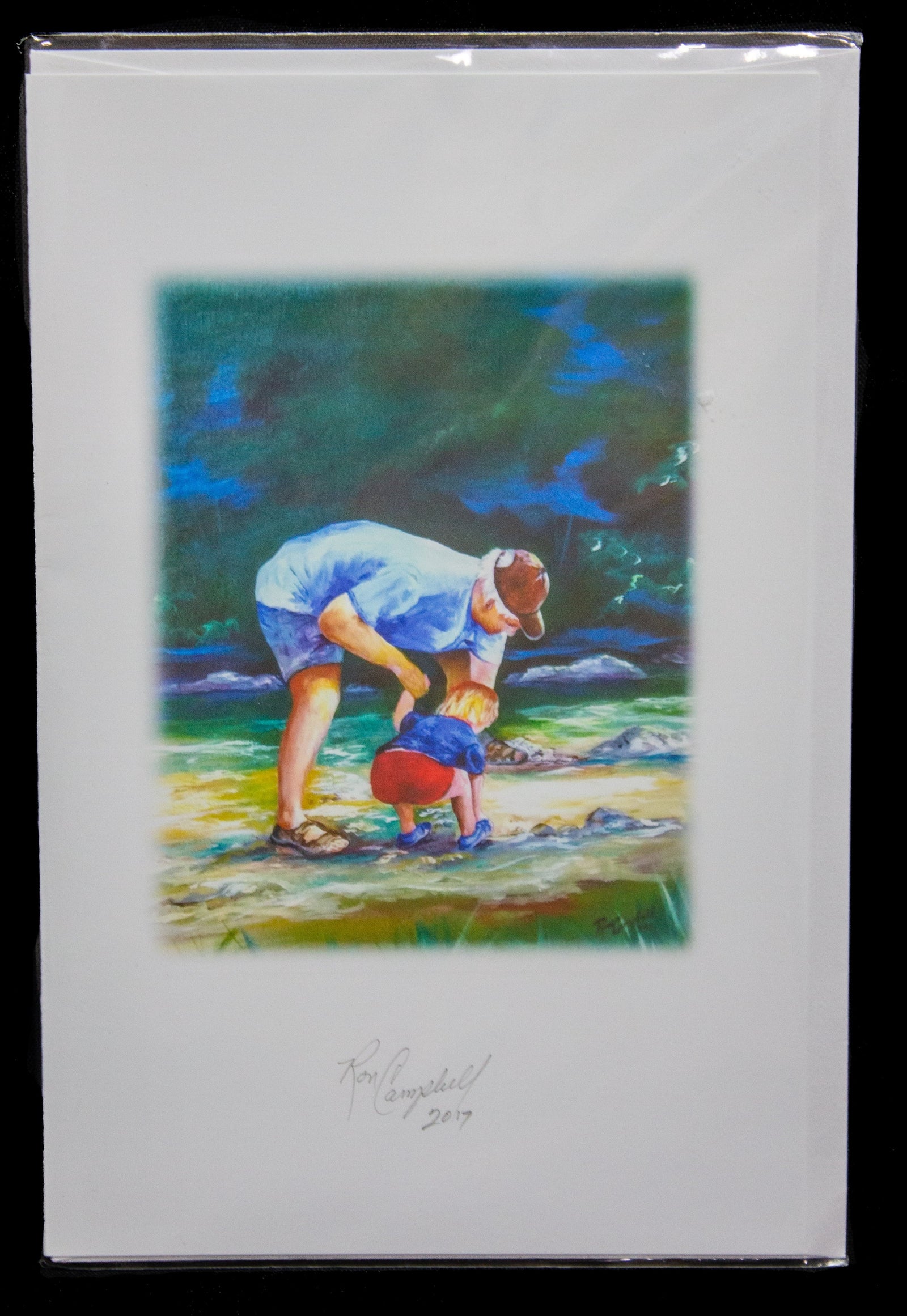 Print Card (Large) - Old Man & His Helper 8.5x5.5