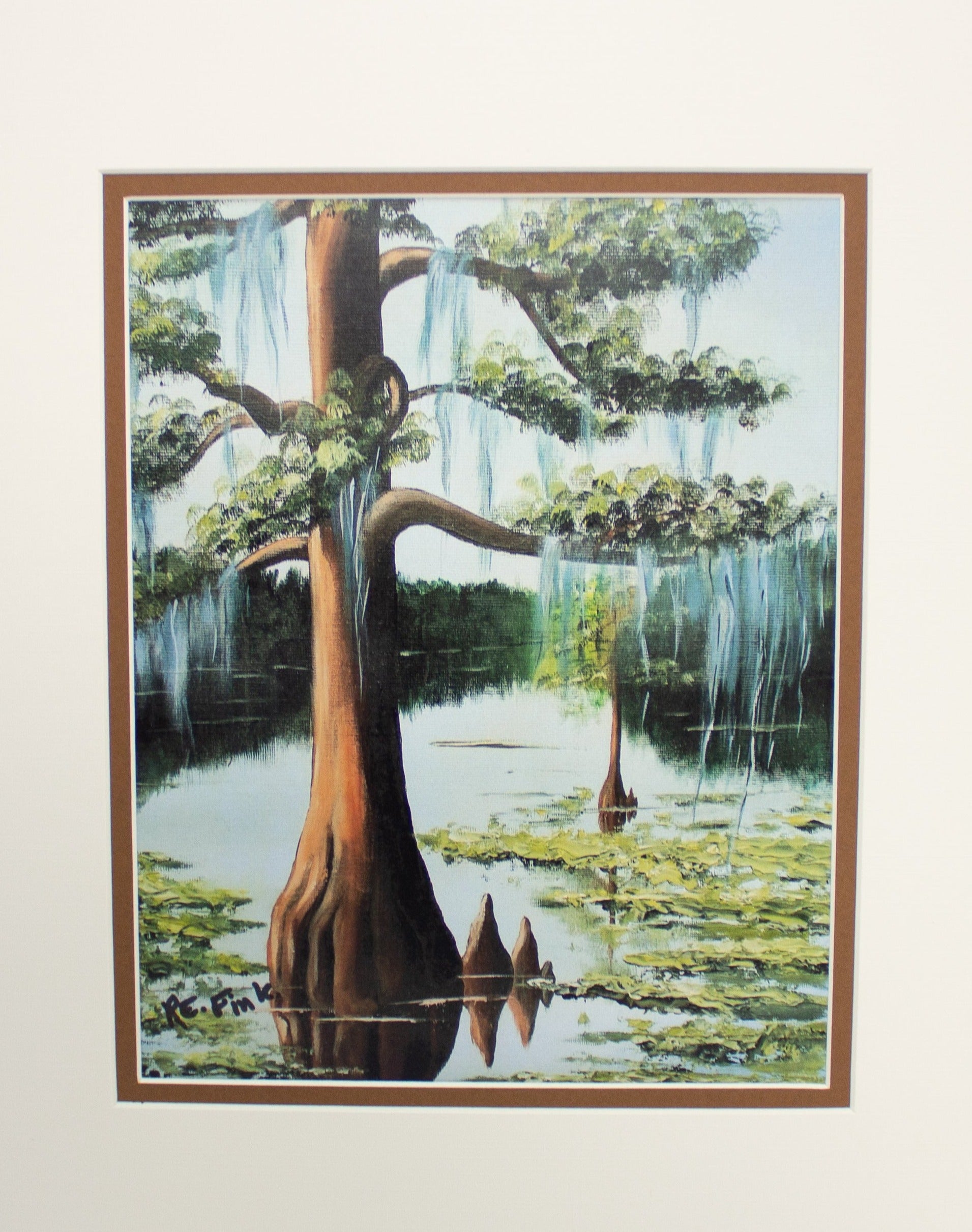"Cypress Tree and Knees" Matted Print (8x10)
