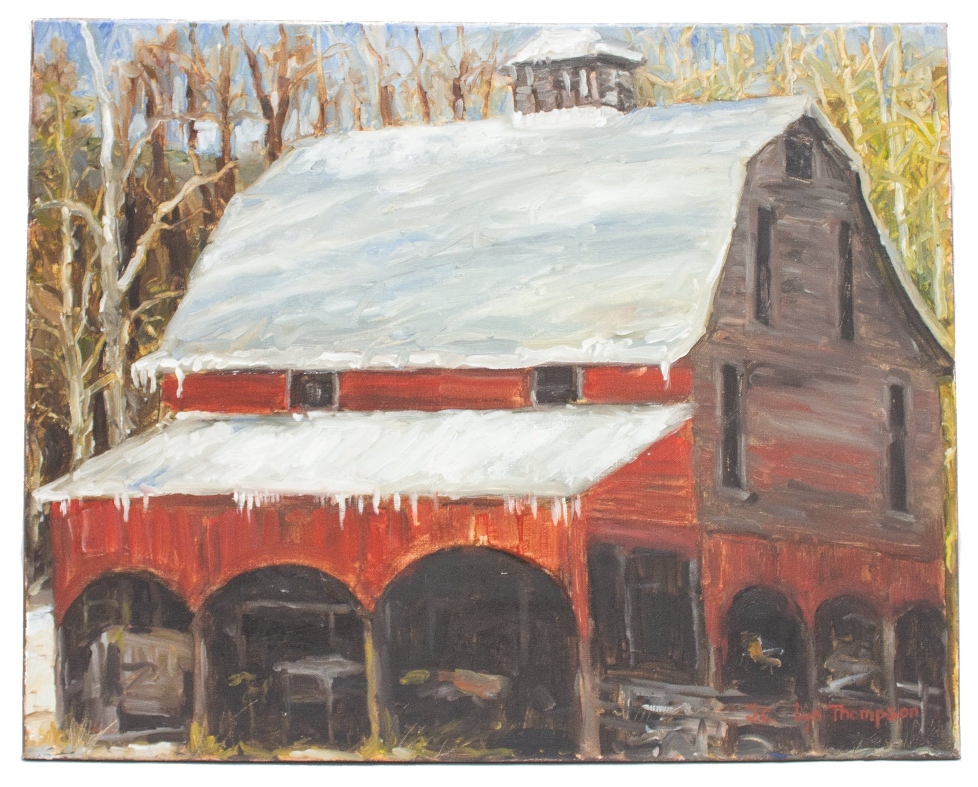 "Snyder Branch Barn" 20x16 Painting