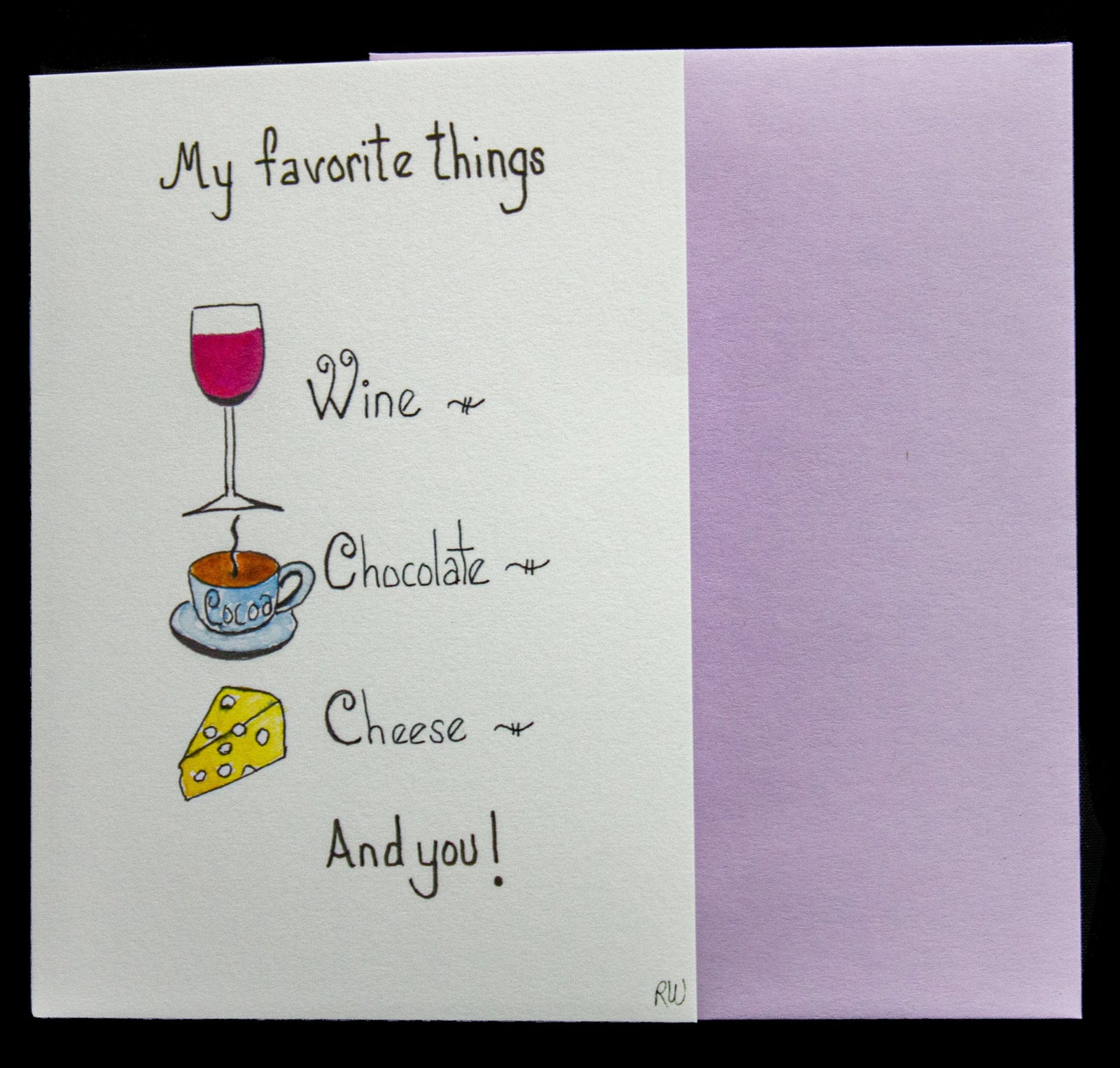 633 Watercolor Card (My favorite things)