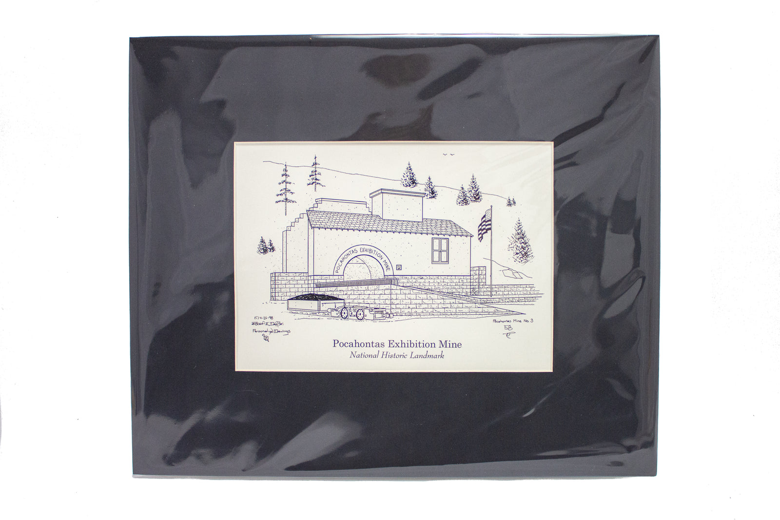 Pocahontas Mine-Matted Print 10x12