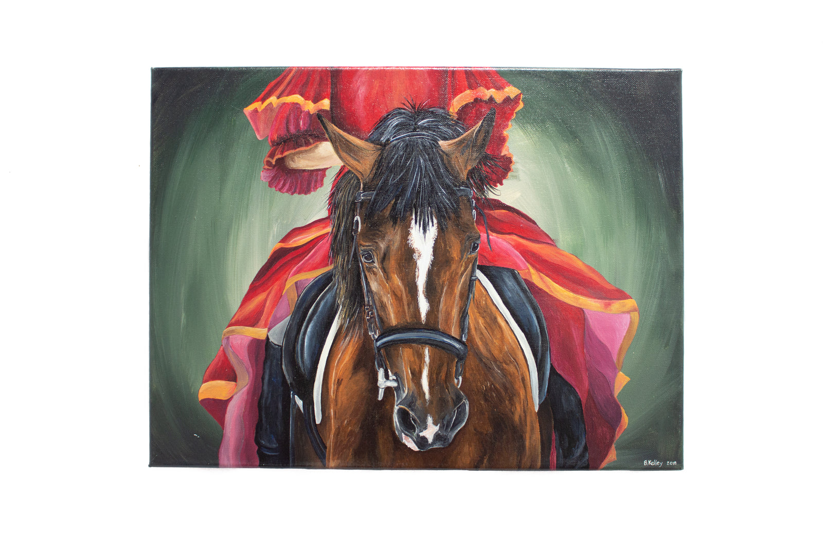 Spanish Horse w/Dancer Painting