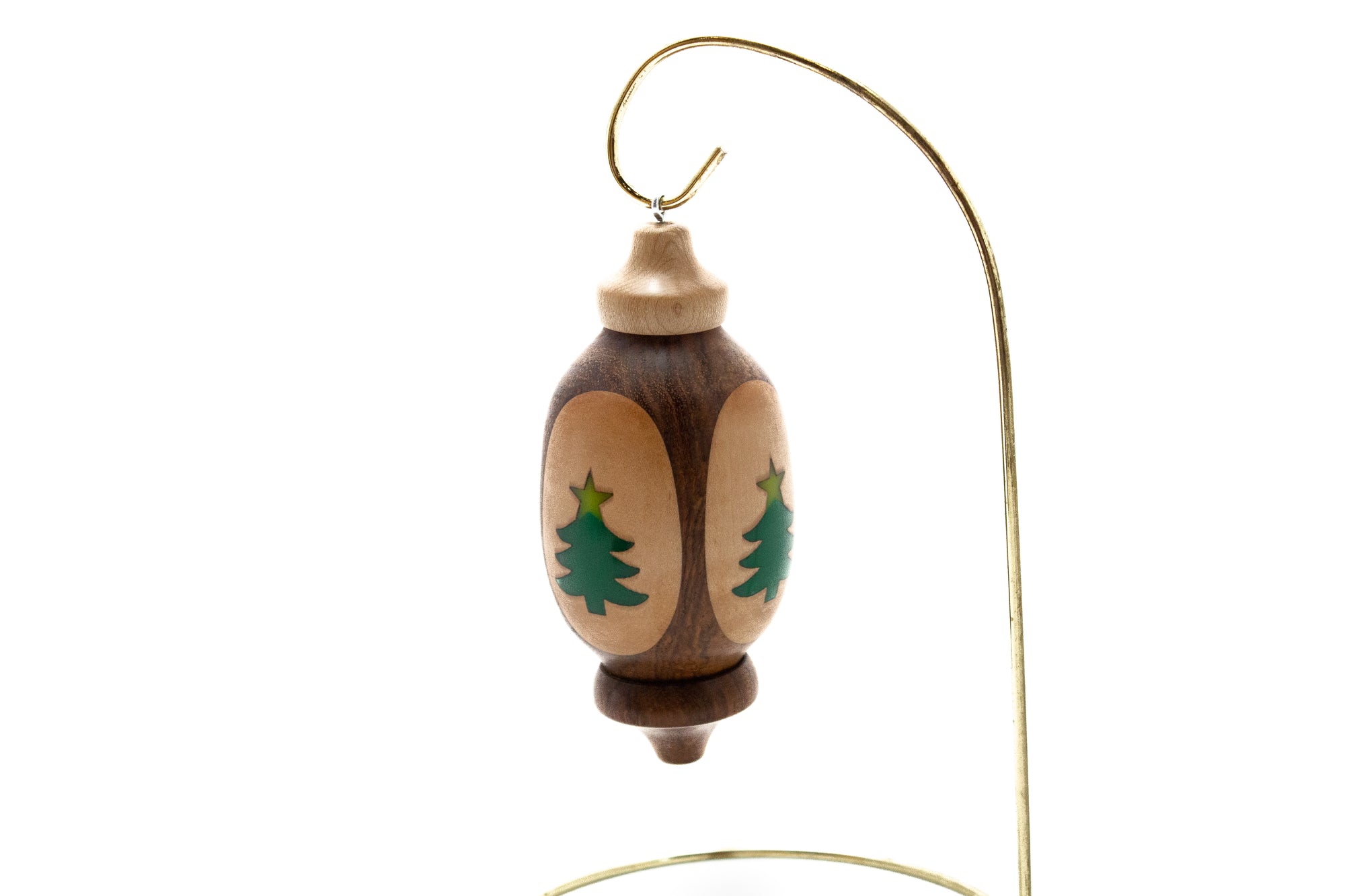 Wood Tree Ornament With Stand