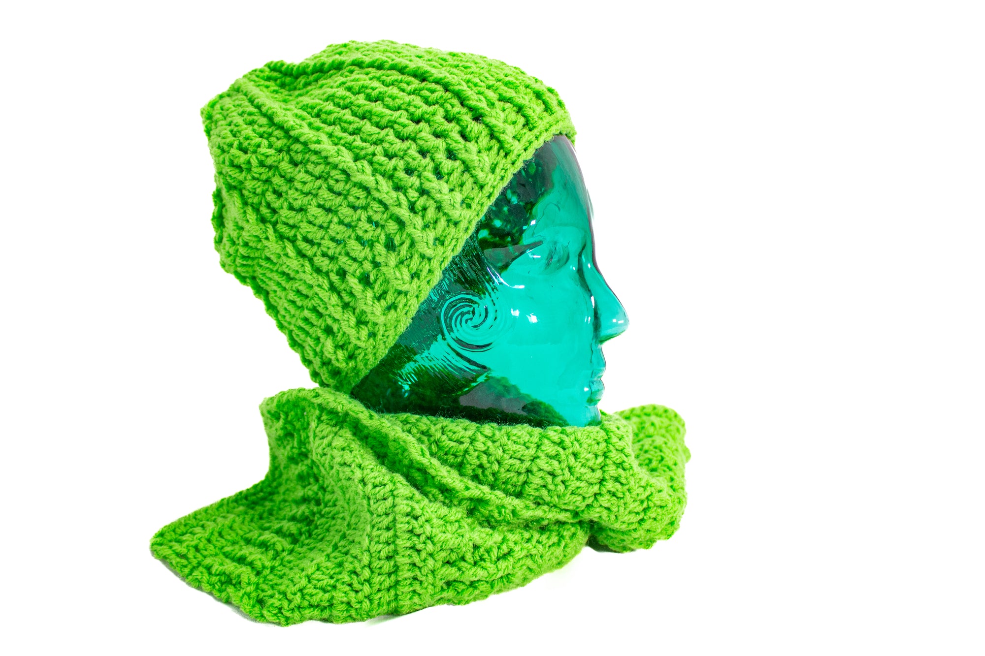 Hat & Scarf Set  - Green