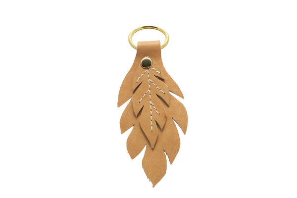 Leather Leaf Keychain - 'Round the Mountain Artisan Network at the ...
