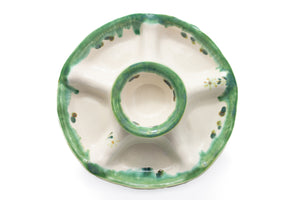 8NG-118-Vegetable Platter (Green/White)