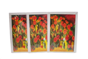 Note Card (Red Flowers)