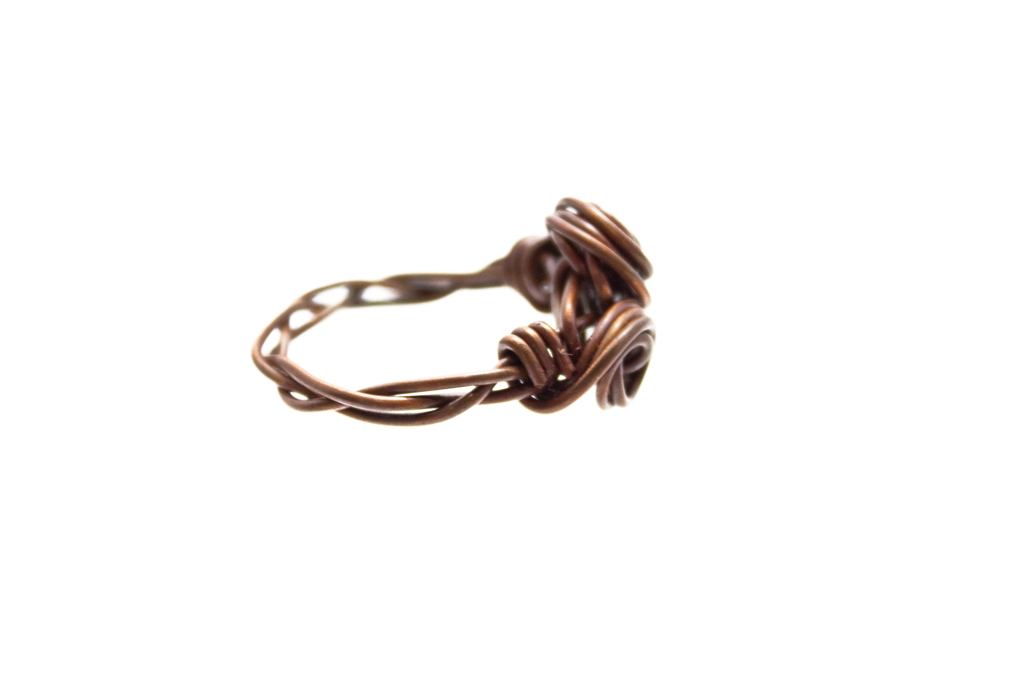 Copper Ring - Double Rose