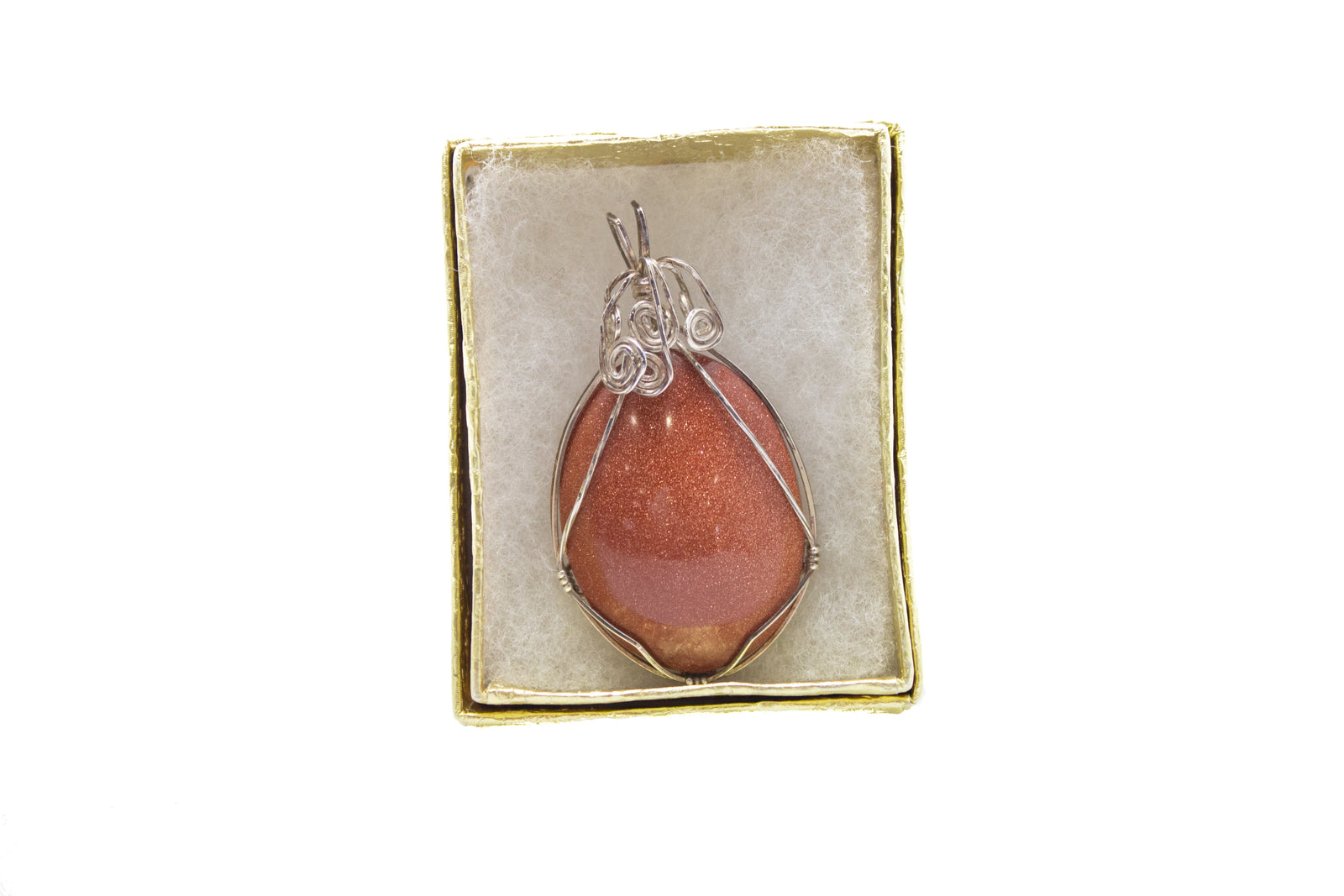 Gold Stone (Man Made) Pendant