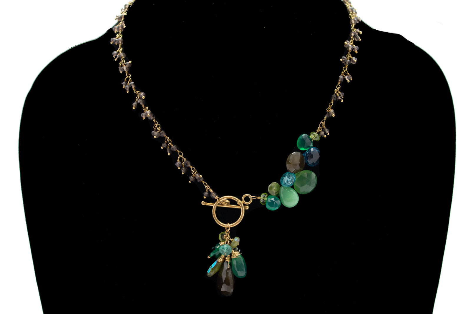 Smokey Quartz Necklace (Green)