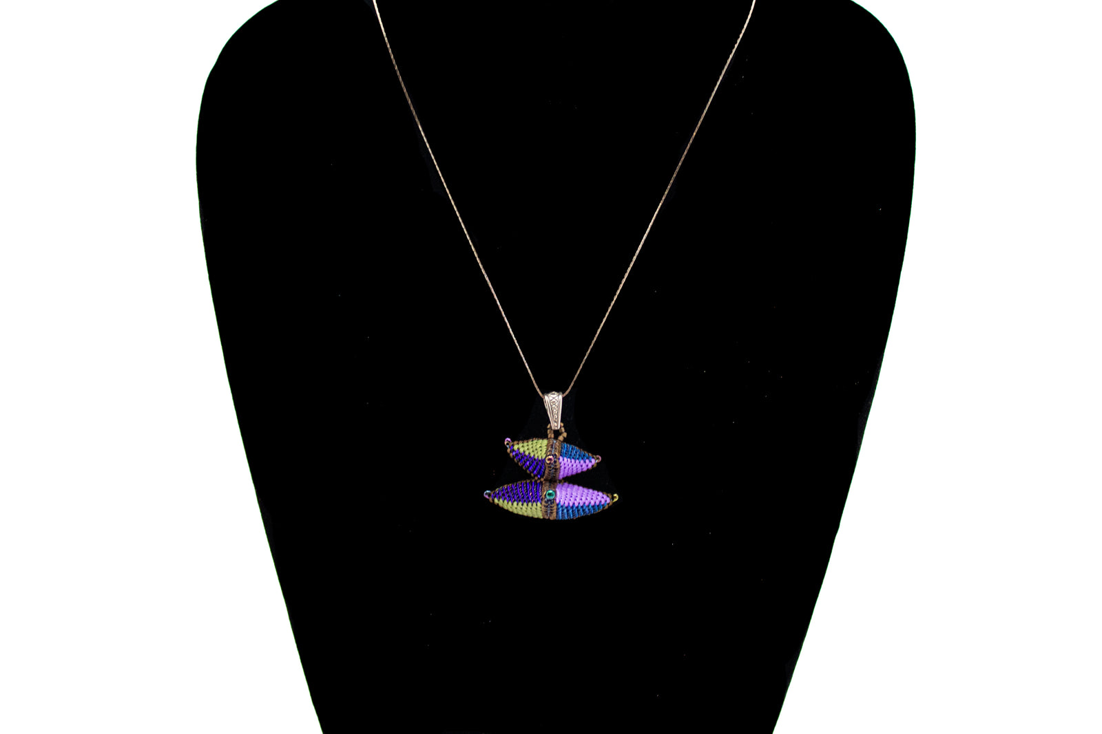 Lg Double TriPuff Necklace