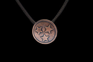Copper Stars Pendant on Chain