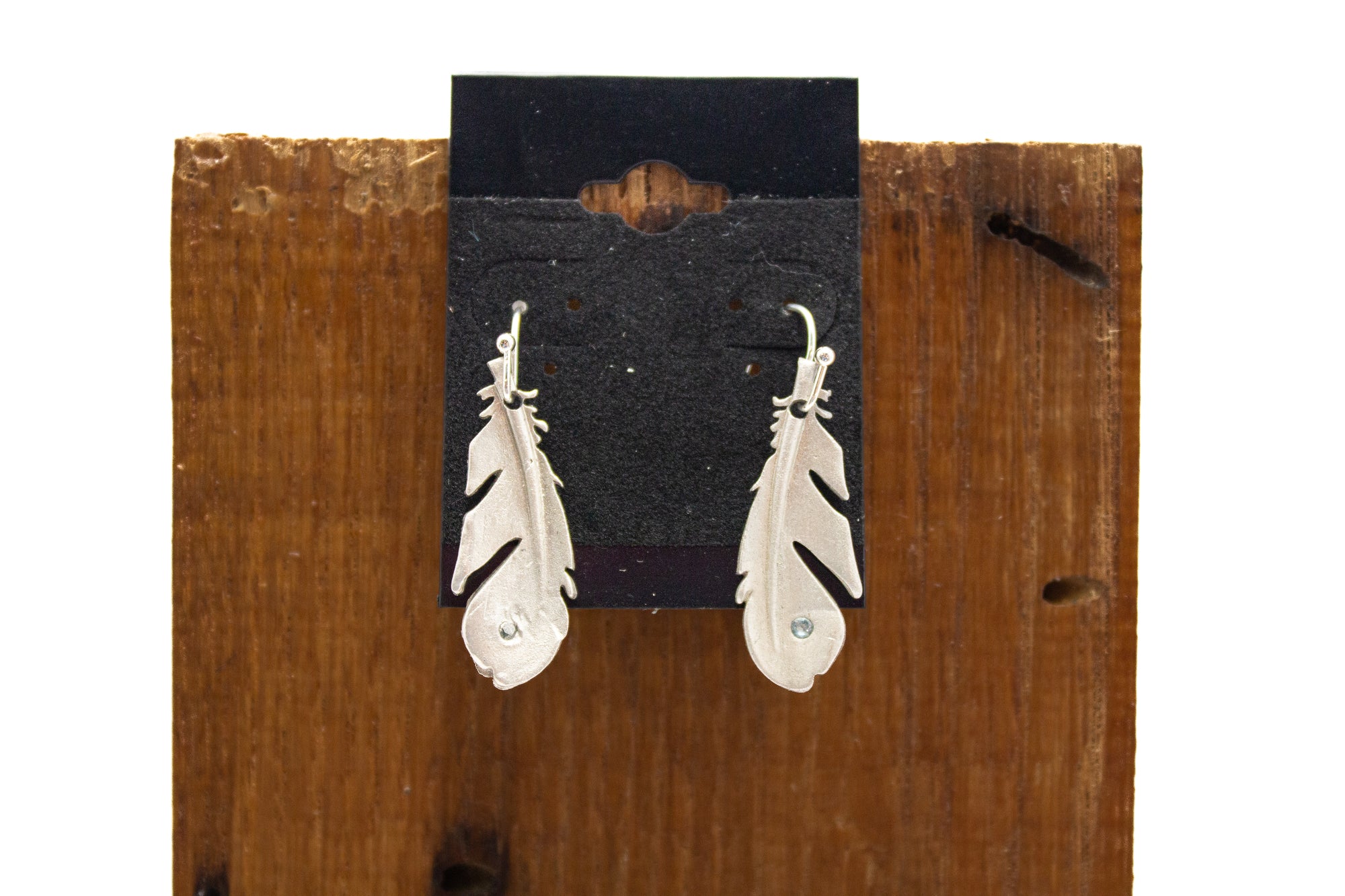 Metal Clay Jewelry - Feather Earrings